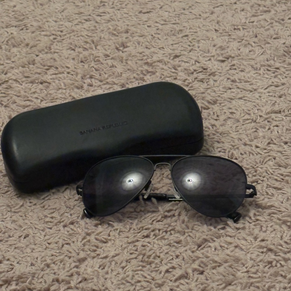 Banana Republic Dark Aviator Sunglasses
